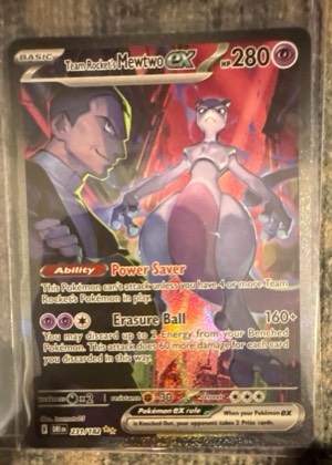 Team Rocket's Mewtwo ex, graded 9.5