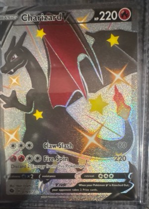 Charizard V, graded 8.0