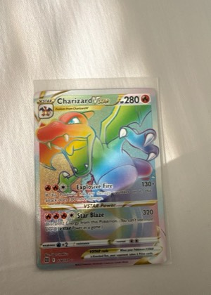 Charizard VSTAR (Secret), graded 9.0