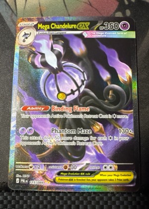 Mega Chandelure ex graded 8