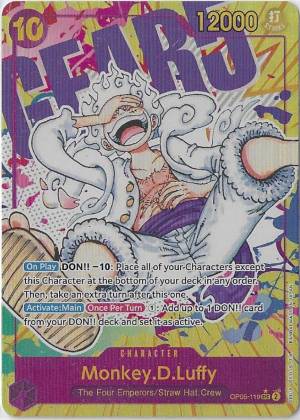 Monkey.D.Luffy (119), graded 9.0