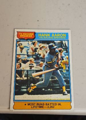 Hank Aaron, graded 8.0