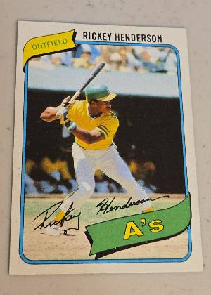 Rickey Henderson, graded 9.0