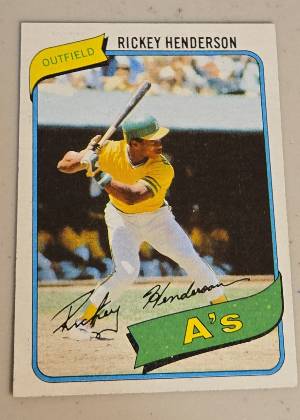 Rickey Henderson graded 8.5