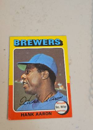 Hank Aaron, graded 7.5