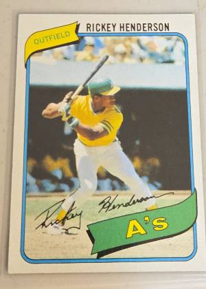 Rickey Henderson, graded 9.0