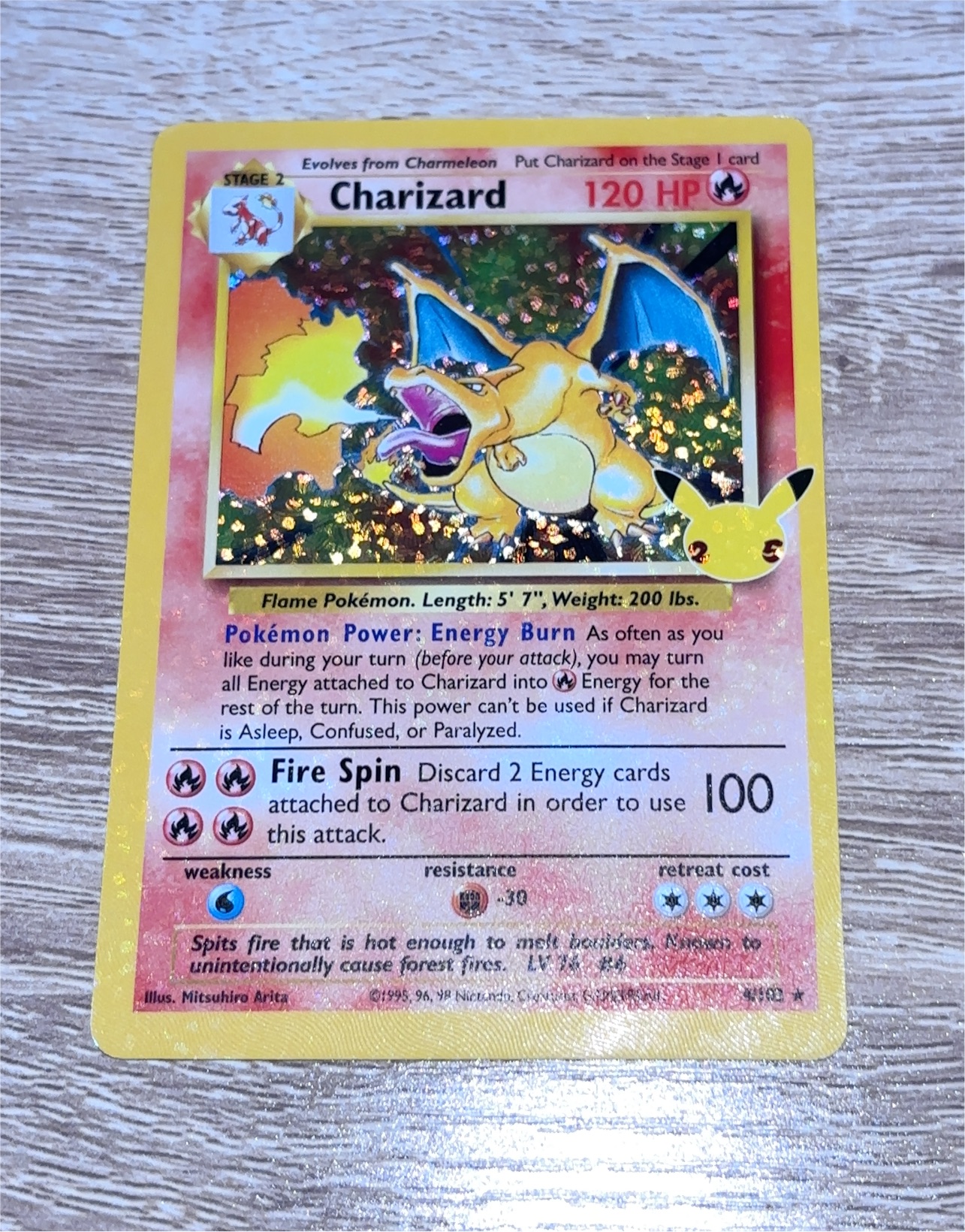 1st Edition Base Set Charizard (ZeroPop community scan)