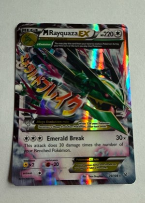 M Rayquaza EX (76), graded 8.0