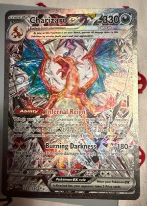 Charizard ex graded 8.5