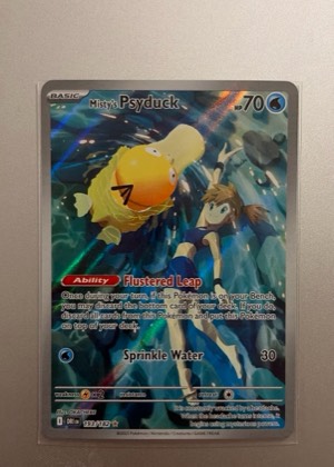 Misty's Psyduck - 193/182 graded 6 & below