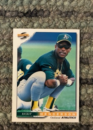 Rickey Henderson, graded 8.0