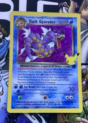 Dark Gyarados (Prerelease), graded 8.5