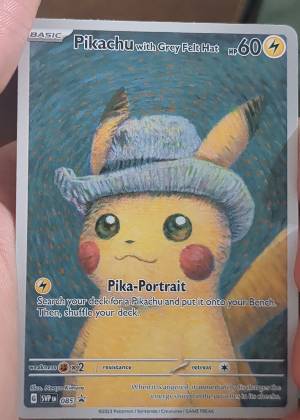 Pikachu with Grey Felt Hat graded 8