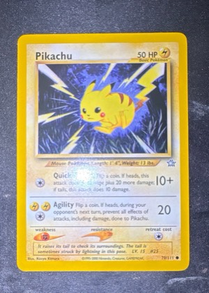 Pikachu graded 8