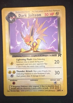 Dark Jolteon graded 8.5