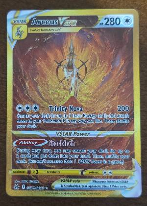 Arceus VSTAR (Secret), graded 9.0