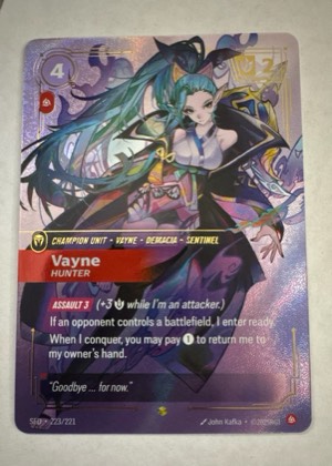Vayne, Hunter (Overnumbered), graded 9.5