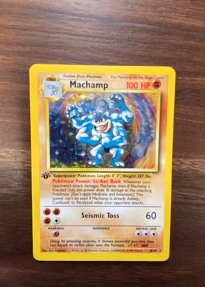 Machamp - 8/102 (Base Set Shadowless), graded 8.0