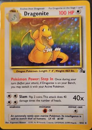 Dragonite (4), graded 5.0