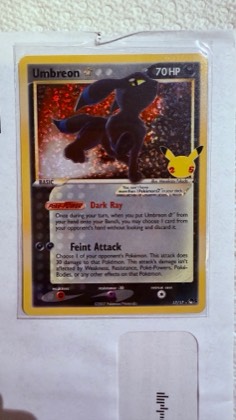 Umbreon Star, graded 8.0
