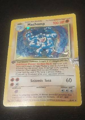 Machamp - 8/102 (Base Set Shadowless), graded 1.0