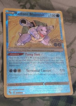Radiant Blastoise graded 8