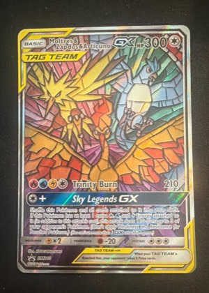 Moltres & Zapdos & Articuno GX, graded 9.0