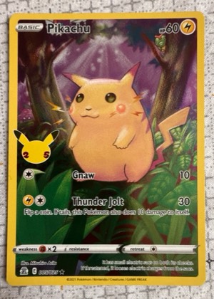 Pikachu, graded 9.5