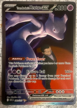 Team Rocket's Mewtwo ex, graded 9.0