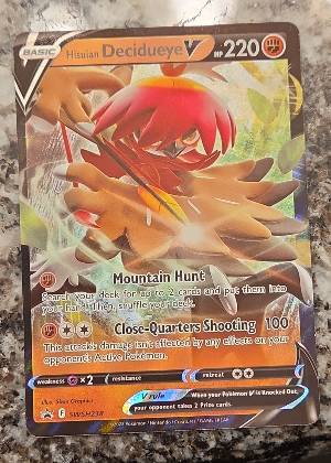 Hisuian Decidueye V, graded 9.0