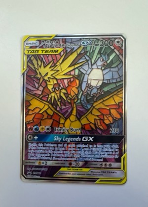 Moltres & Zapdos & Articuno GX, graded 8.0