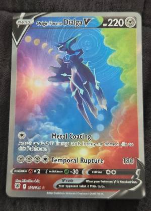 Origin Forme Dialga V (Alternate Full Art), graded 9.0