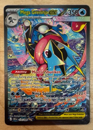 Mega Greninja ex, graded 9.0