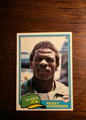 Rickey Henderson, graded 8.0
