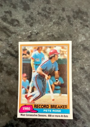 Pete Rose, graded 8.0