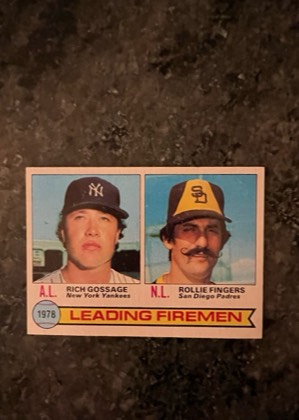 1978 Leading Firemen (Rich Gossage / Rollie Fingers), graded 8.0