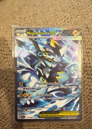 Mega Zeraora ex - 114/084 graded 9