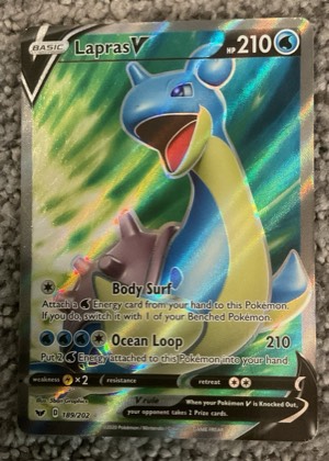 Lapras V (Full Art), graded 9.0