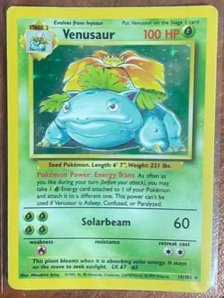 Venusaur, graded 9.0