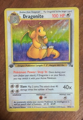 Dragonite, graded 9.0