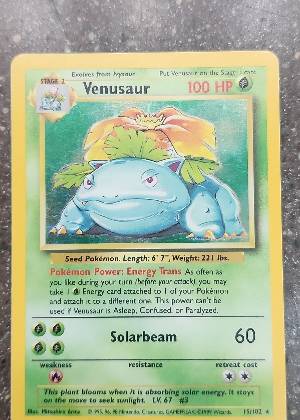 Venusaur, graded 7.5