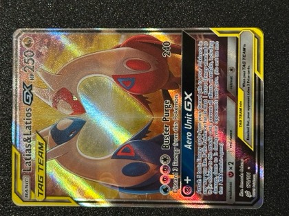 Latias & Latios GX (Alternate Full Art) graded 9