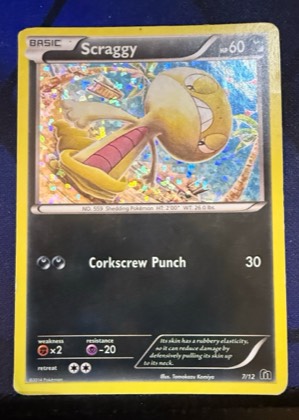 Scraggy, graded 9.0