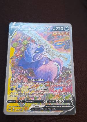 Galarian Slowking V (Alternate Full Art), graded 9.0