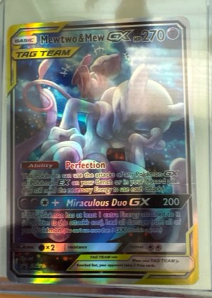 Mewtwo & Mew GX, graded 5.5