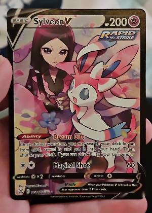 Sylveon V graded 6 & below
