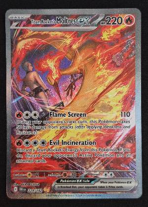 Team Rocket's Moltres ex, graded 9.0