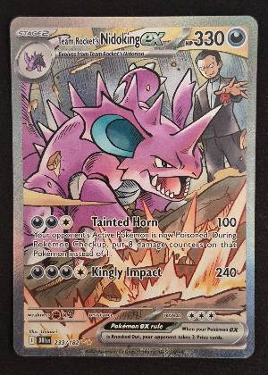 Team Rocket's Nidoking ex, graded 9.0