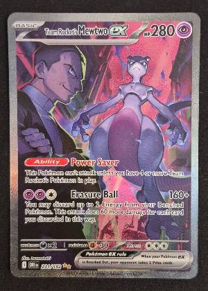 Team Rocket's Mewtwo ex, graded 9.0