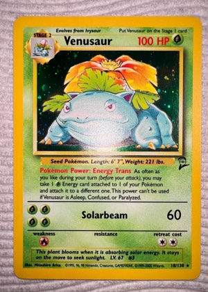 Venusaur, graded 8.0